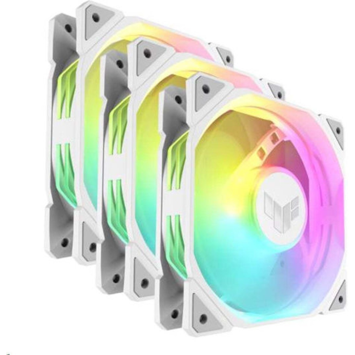 Asus TUF Gaming TR120 ARGB Case Fan με Σύνδεση 4-Pin PWM 3τμχ Λευκό