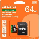 Adata microSDXC 64GB Class 10 U3 V30 A2 UHS-I