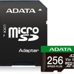 Adata microSDXC 256GB Class 10 U3 V30 A2 UHS-I με αντάπτορα