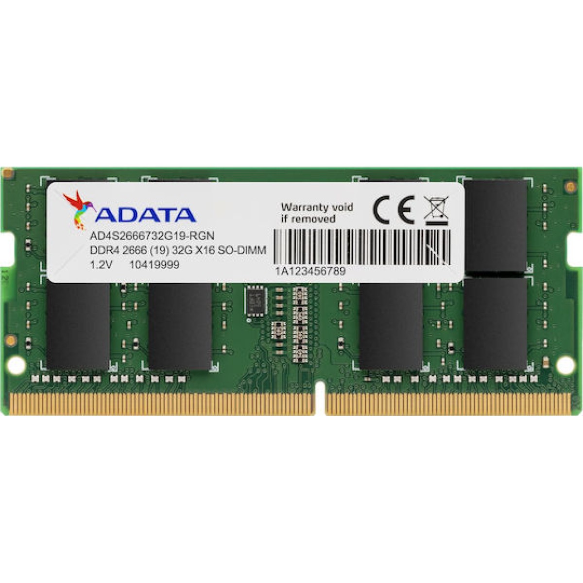 Adata DDR4 με Module 1x16GB και Ταχύτητα 2666 για Laptop