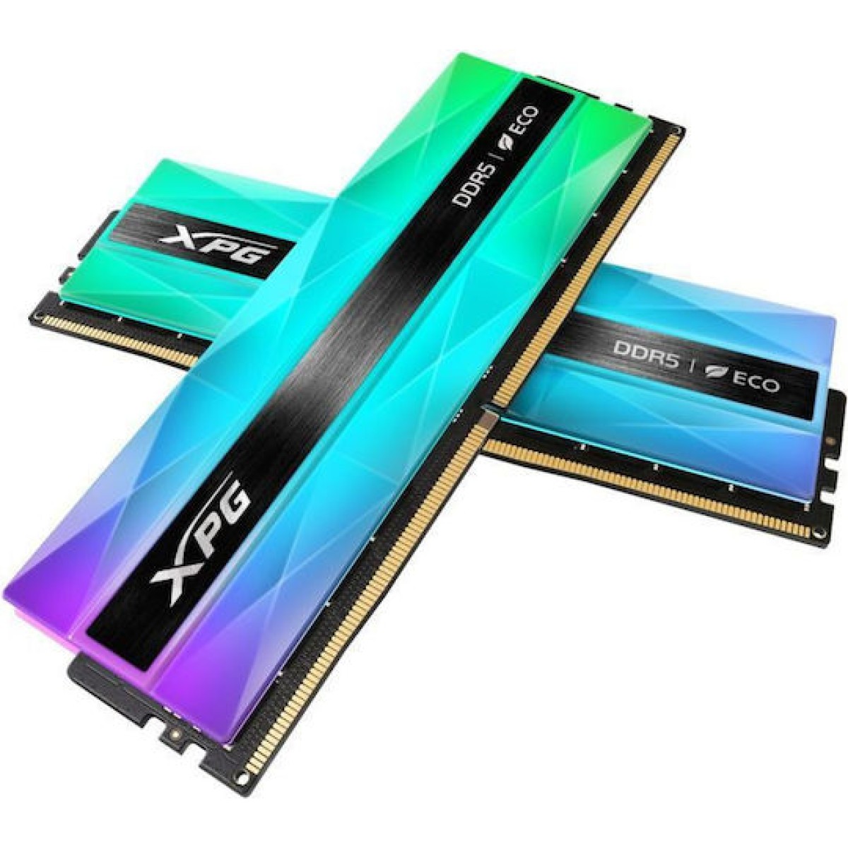 Adata XPG Lancer Neon RGB DDR5 32GB RAM με 2x16GB Modules και Ταχύτητα 6400 για Desktop