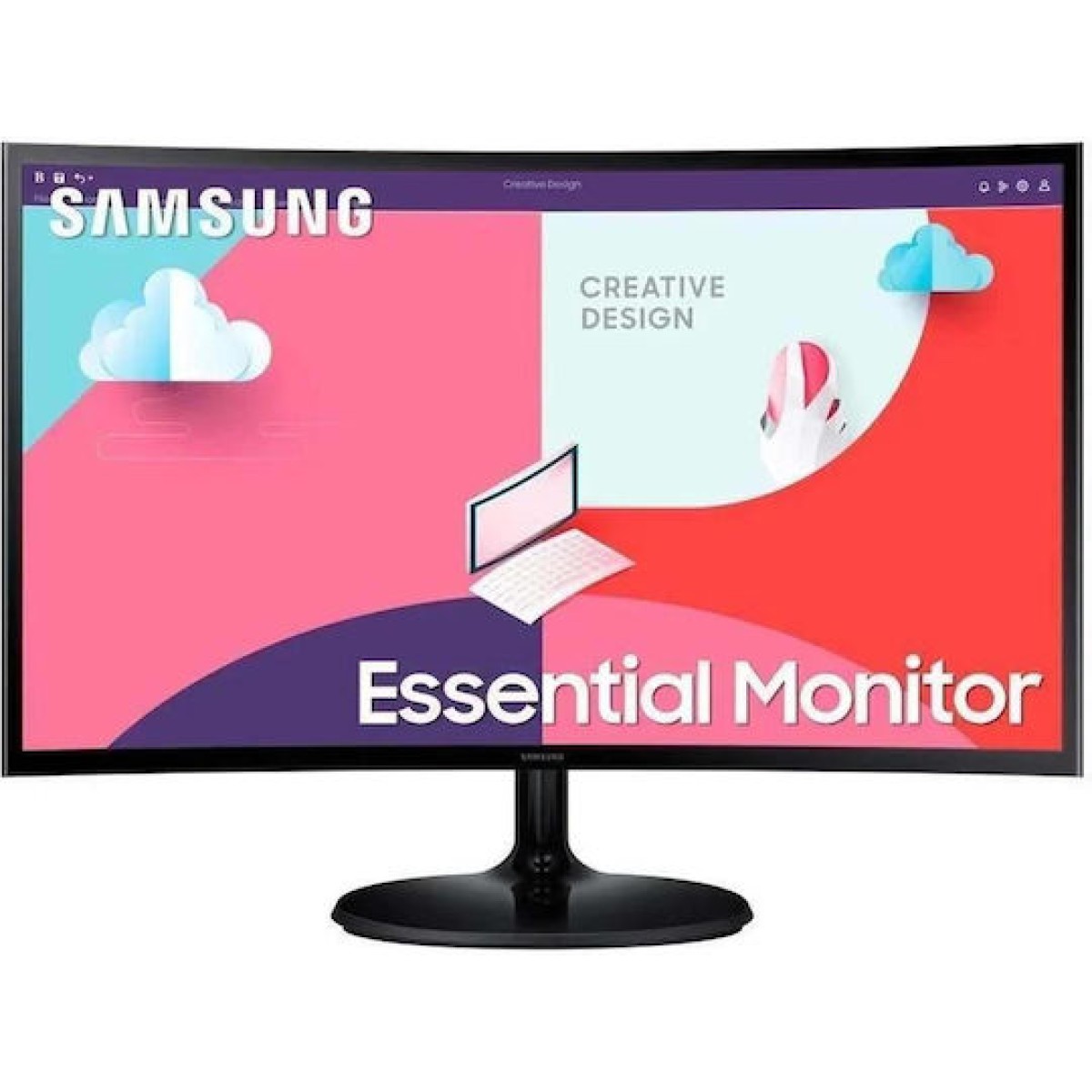 Samsung Essential Monitor VA HDR Curved Monitor 24