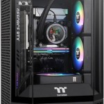Thermaltake The Tower 250 Gaming Mini Tower Κουτί Υπολογιστή με Πλαϊνό Παράθυρο και RGB Φωτισμό Μαύρο