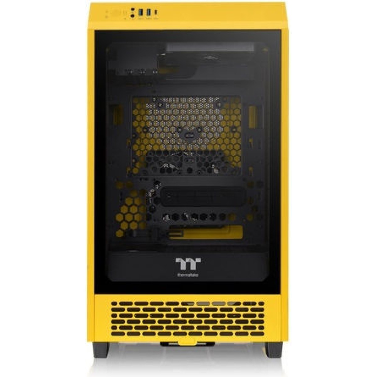 Thermaltake The Tower 200 Mini Chassis Gaming Mini Tower Κουτί Υπολογιστή με Πλαϊνό Παράθυρο Bumblebee