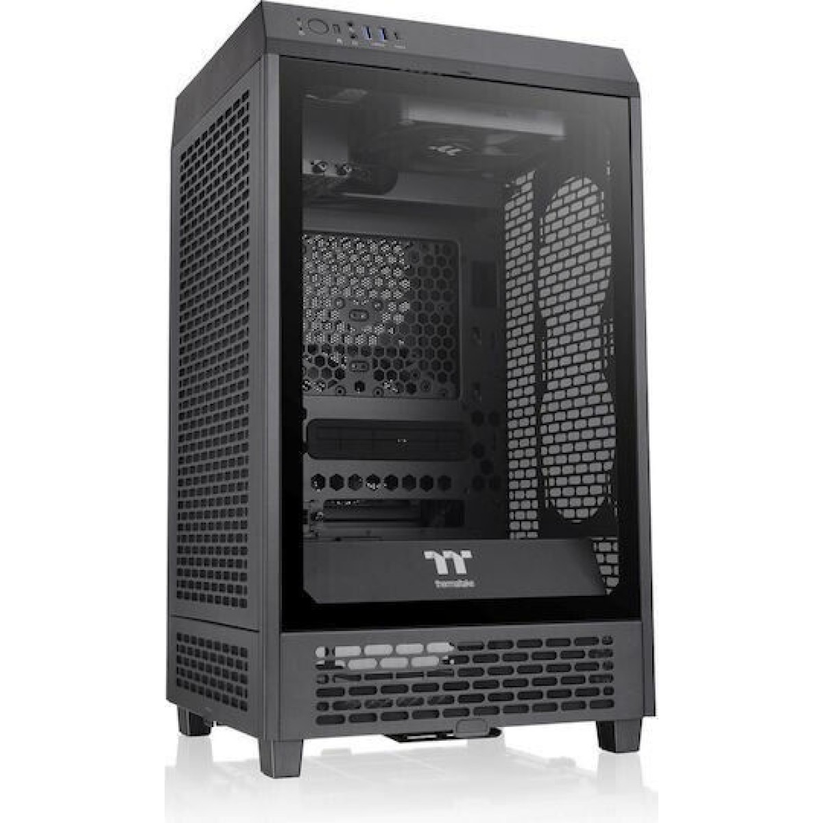 Thermaltake The Tower 200 Mini Chassis Gaming Mini Tower Κουτί Υπολογιστή με Πλαϊνό Παράθυρο Bumblebee