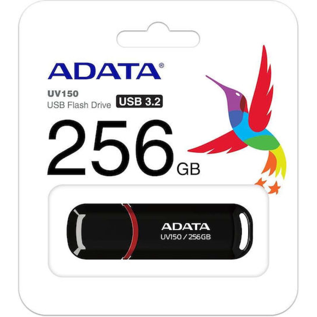 Adata Dashdrive Uv150 256GB USB 3.2 Stick Μαύρο