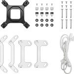 Deepcool MYSTIQUE 240 WH Υδρόψυξη Επεξεργαστή Διπλού Ανεμιστήρα 120mm για Socket AM4/AM5/1700/1200/115x με ARGB Φωτισμό Λευκή