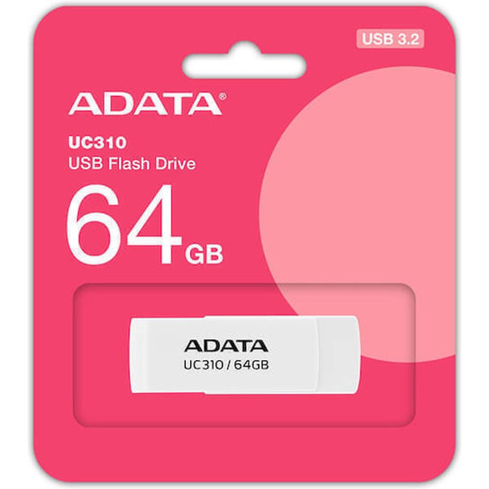 Adata Uc310 64GB USB 3.2 Stick Λευκό