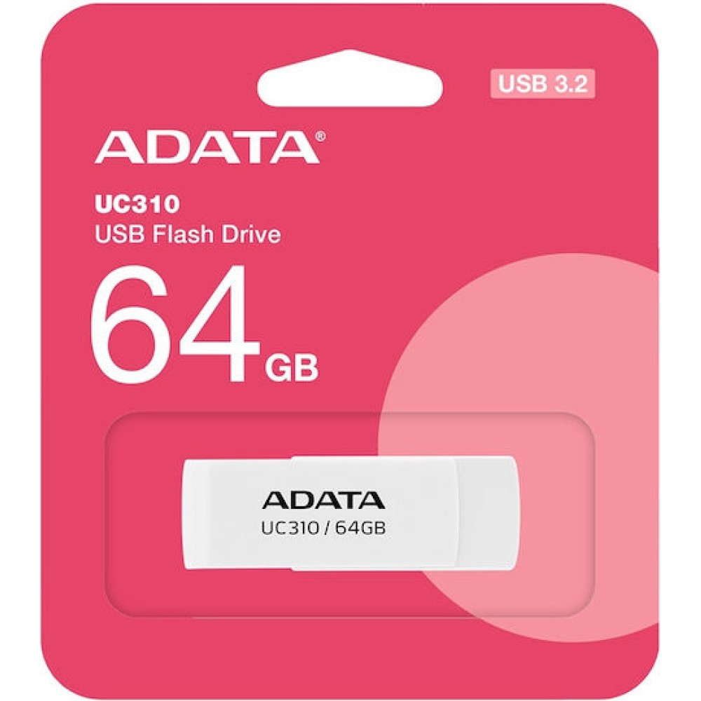 Adata Uc310 64GB USB 3.2 Stick Λευκό