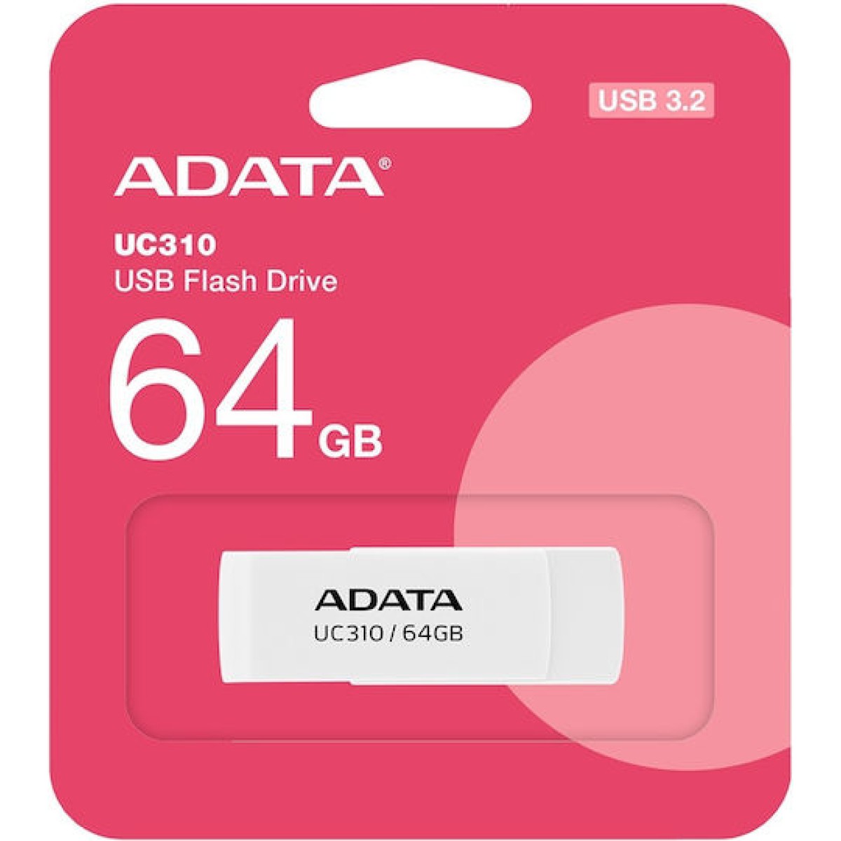 Adata Uc310 64GB USB 3.2 Stick Λευκό
