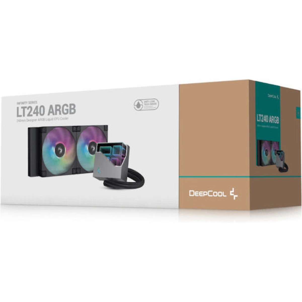 Deepcool LT240 Υδρόψυξη Επεξεργαστή Διπλού Ανεμιστήρα 120mm για Socket AM4/AM5/1700/1200/115x με ARGB Φωτισμό