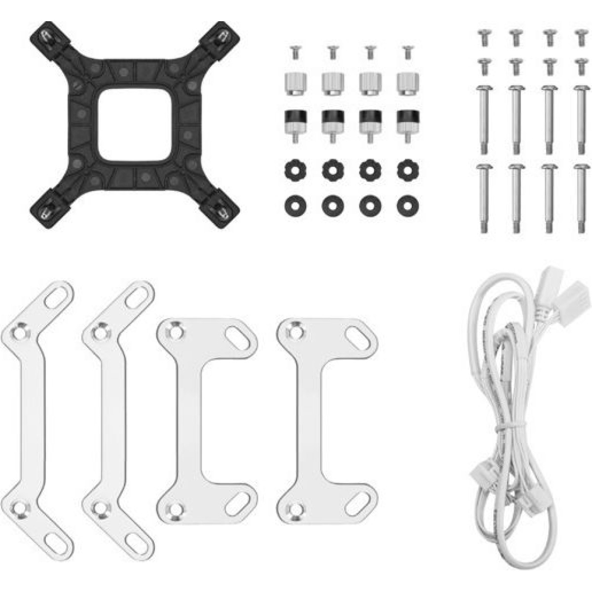 Deepcool LT240 Υδρόψυξη Επεξεργαστή Διπλού Ανεμιστήρα 120mm για Socket AM4/AM5/1700/1200/115x με ARGB Φωτισμό Λευκή