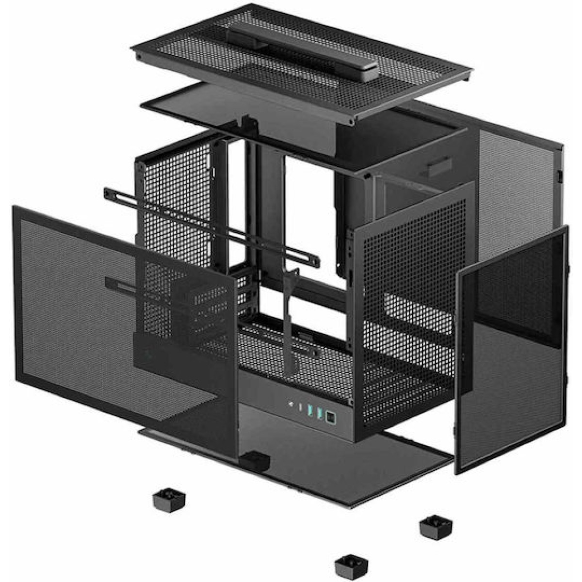 Deepcool CH160 Mesh Mini Tower Κουτί Υπολογιστή Μαύρο