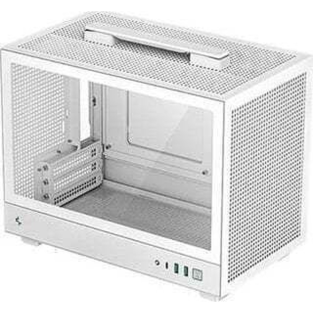 Deepcool CH160 Mesh Mini Tower Κουτί Υπολογιστή με Πλαϊνό Παράθυρο Λευκό
