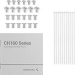 Deepcool CH160 Mesh Mini Tower Κουτί Υπολογιστή με Πλαϊνό Παράθυρο Λευκό