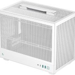 Deepcool CH160 Mesh Mini Tower Κουτί Υπολογιστή με Πλαϊνό Παράθυρο Λευκό
