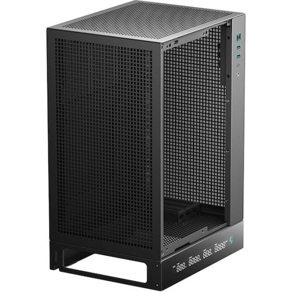 Deepcool CH170 Digital Mini Tower Κουτί Υπολογιστή με Πλαϊνό Παράθυρο Μαύρο
