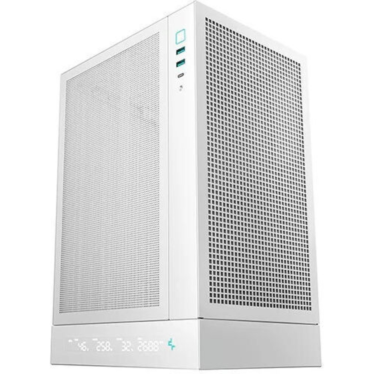 Deepcool CH170 Digital Mini Tower Κουτί Υπολογιστή με Πλαϊνό Παράθυρο Λευκό