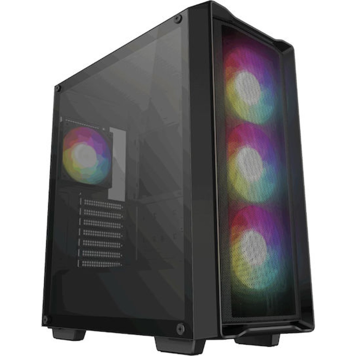 Deepcool CC560 V2 Mesh Gaming Midi Tower Κουτί Υπολογιστή με Πλαϊνό Παράθυρο Μαύρο