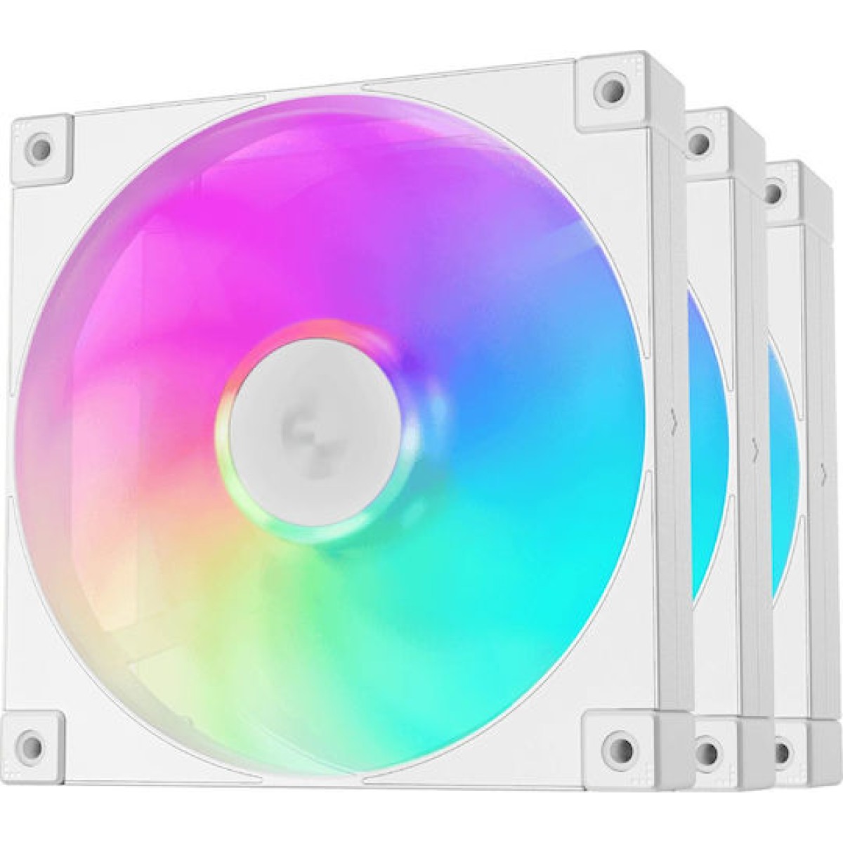 Deepcool Fd14 Case Fan 140mm με ARGB Φωτισμό και Σύνδεση 3-Pin / 4-Pin PWM 3τμχ Λευκό