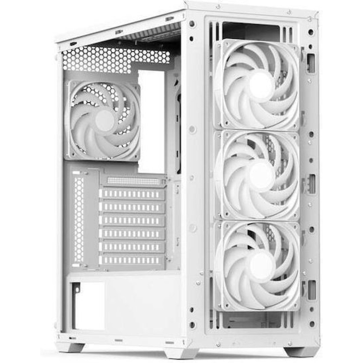 Aerocool D501A V2 Gaming Midi Tower Κουτί Υπολογιστή με Πλαϊνό Παράθυρο και RGB Φωτισμό Μαύρο