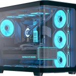 Aerocool P500C Gaming Midi Tower Κουτί Υπολογιστή με Πλαϊνό Παράθυρο Μαύρο