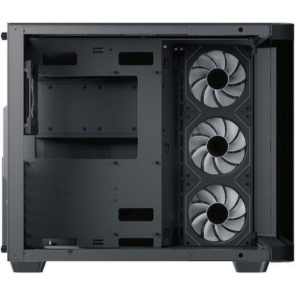 Aerocool P500C Gaming Midi Tower Κουτί Υπολογιστή με Πλαϊνό Παράθυρο Μαύρο