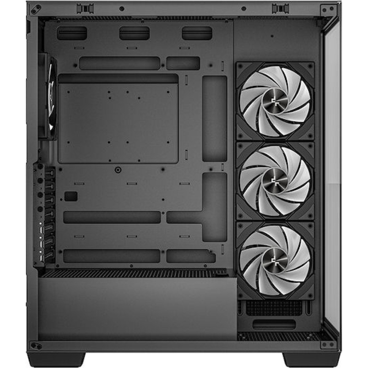 Deepcool CG580 4F Gaming Midi Tower Κουτί Υπολογιστή με Πλαϊνό Παράθυρο και ARGB Φωτισμό Μαύρο