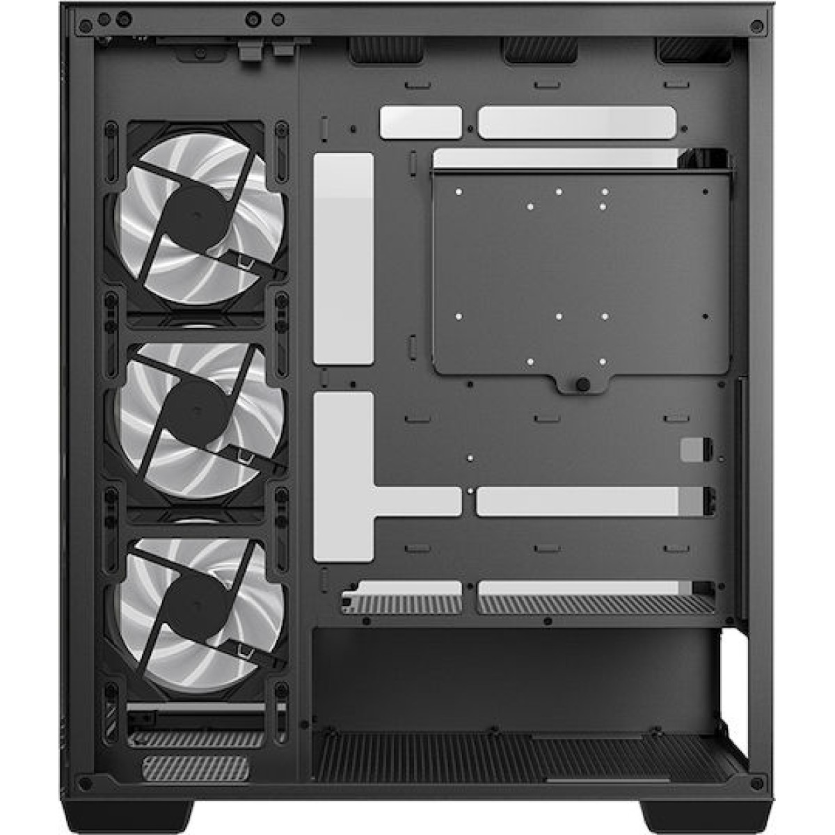 Deepcool CG580 4F Gaming Midi Tower Κουτί Υπολογιστή με Πλαϊνό Παράθυρο και ARGB Φωτισμό Μαύρο