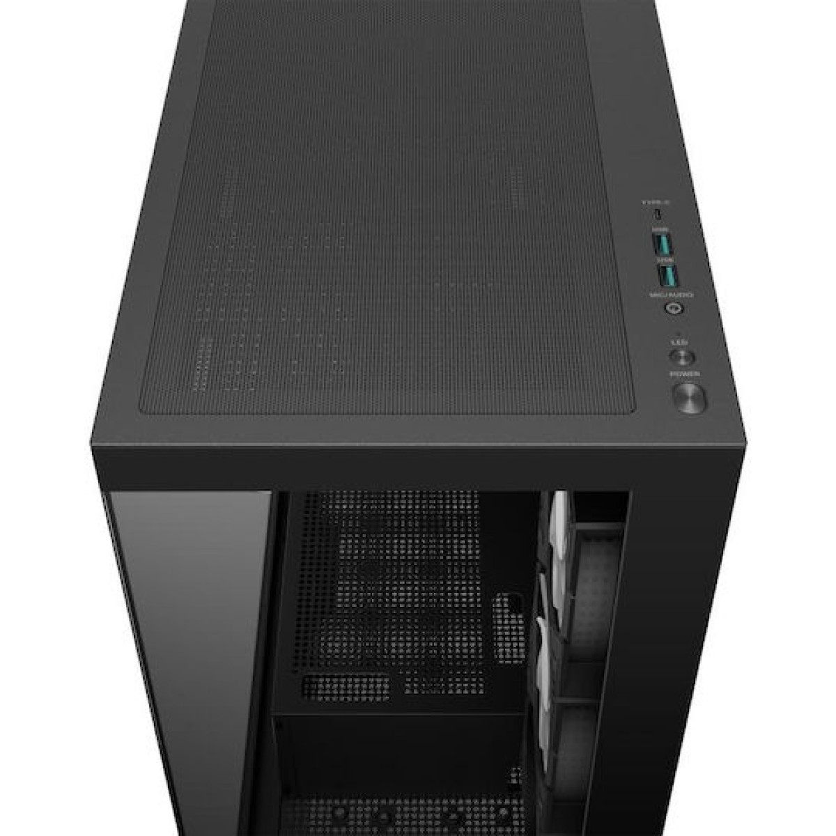 Deepcool CG580 4F Gaming Midi Tower Κουτί Υπολογιστή με Πλαϊνό Παράθυρο και ARGB Φωτισμό Μαύρο