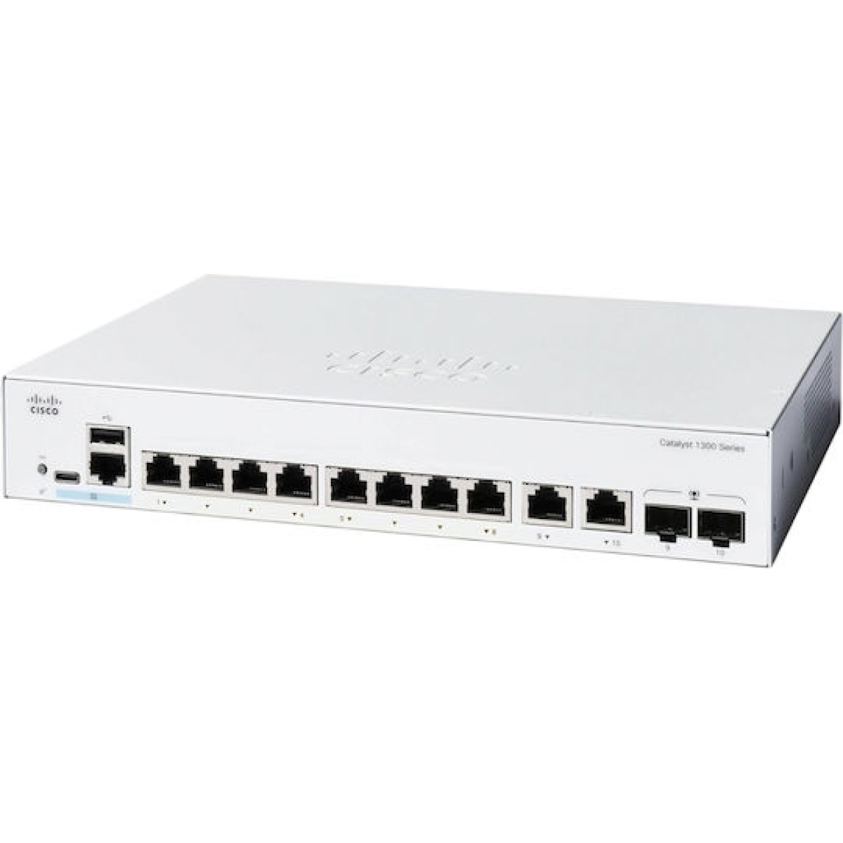 Cisco Catalyst C1300-8T-E-2G Managed L2 Switch με 10 Θύρες Gigabit (1Gbps) Ethernet και 2 SFP Θύρες