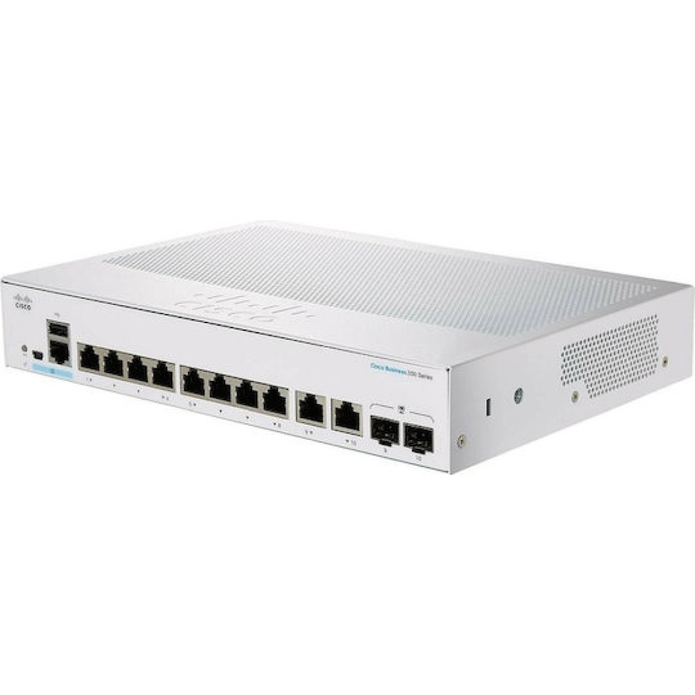 Cisco Catalyst C1300-8T-E-2G Managed L2 Switch με 10 Θύρες Gigabit (1Gbps) Ethernet και 2 SFP Θύρες