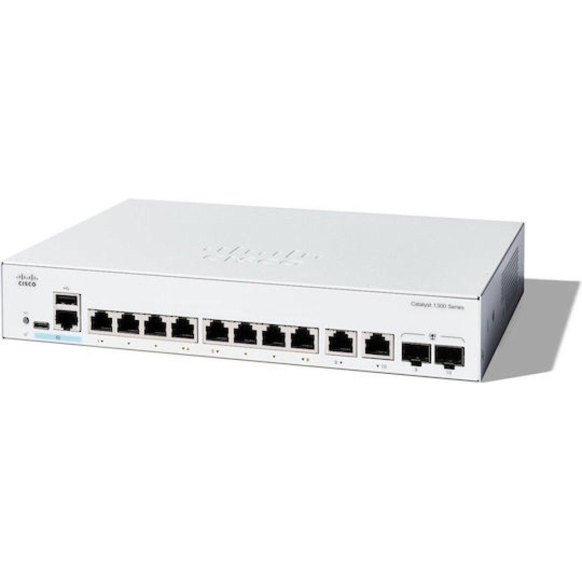 Cisco Catalyst C1300-8T-E-2G Managed L2 Switch με 10 Θύρες Gigabit (1Gbps) Ethernet και 2 SFP Θύρες