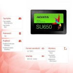 Adata Ultimate SU650 SSD 1TB 2.5'' SATA III