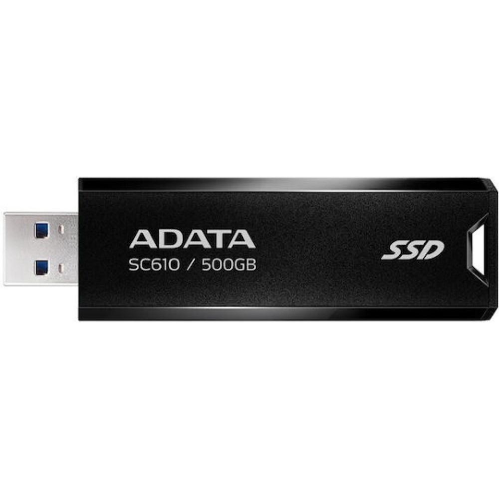 Adata SC610 500GB USB 3.2 SSD Stick Μαύρο