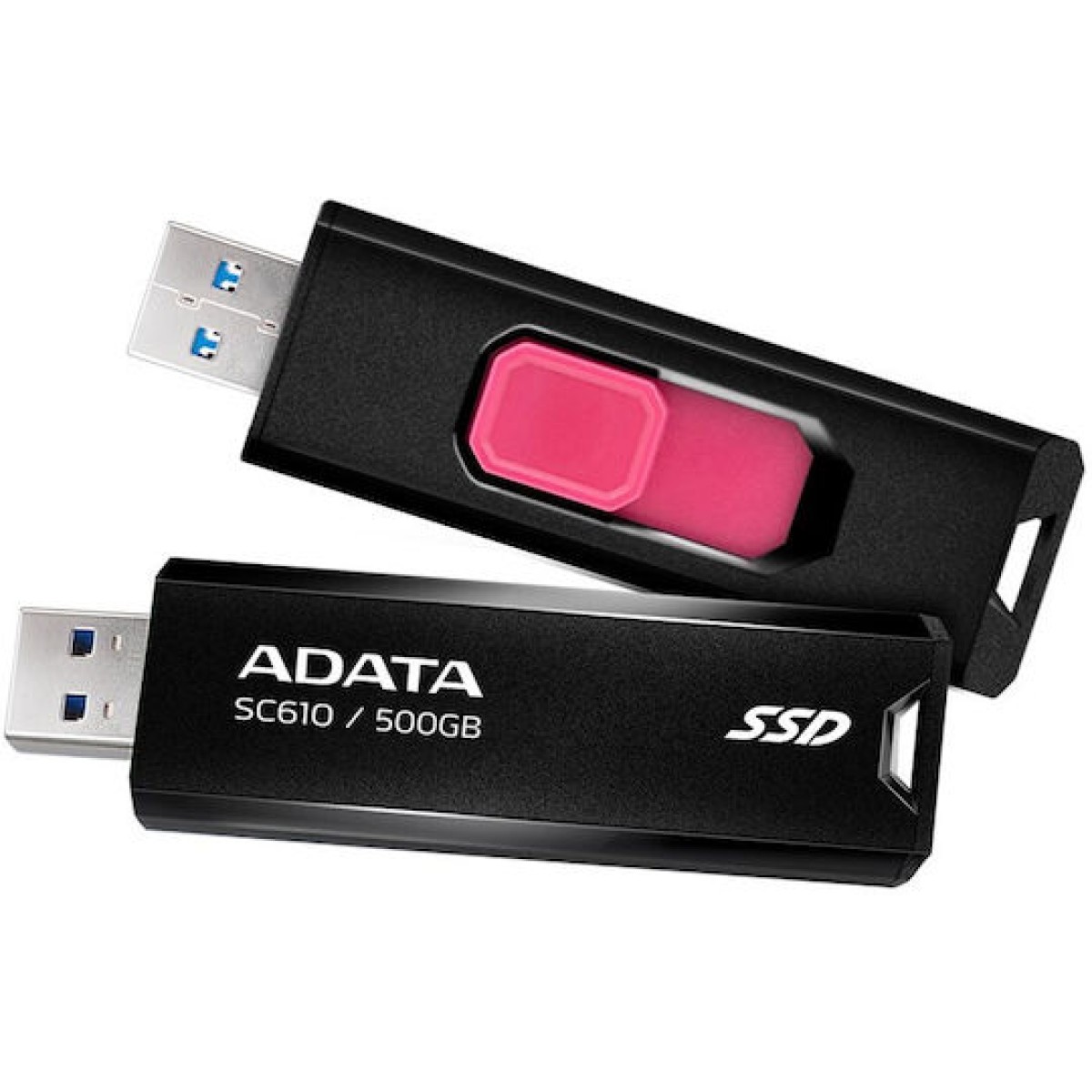 Adata SC610 500GB USB 3.2 SSD Stick Μαύρο