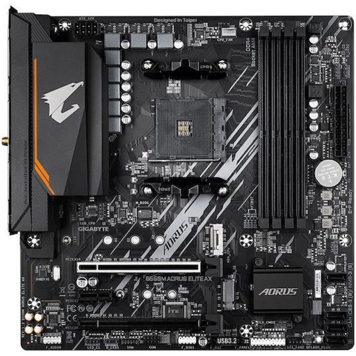 Gigabyte B550M Aorus Elite AX Wi-Fi Motherboard Micro ATX με AMD AM4 Socket