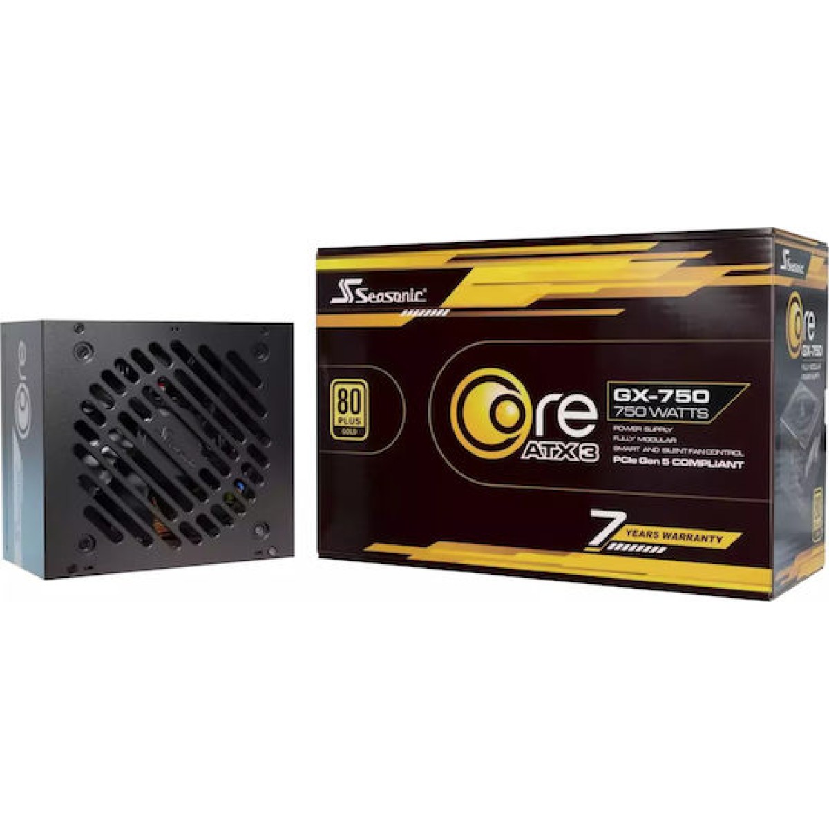 Seasonic Core GX ATX 3 (2024) 750W Μαύρο Τροφοδοτικό Υπολογιστή Full Modular 80 Plus Gold