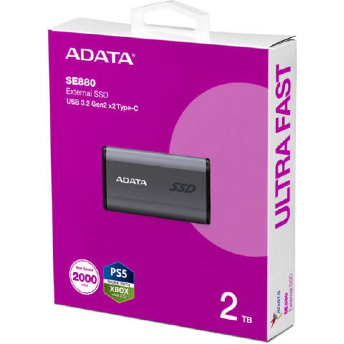 Adata Elite SE880 USB-C Εξωτερικός SSD 2TB 2.5