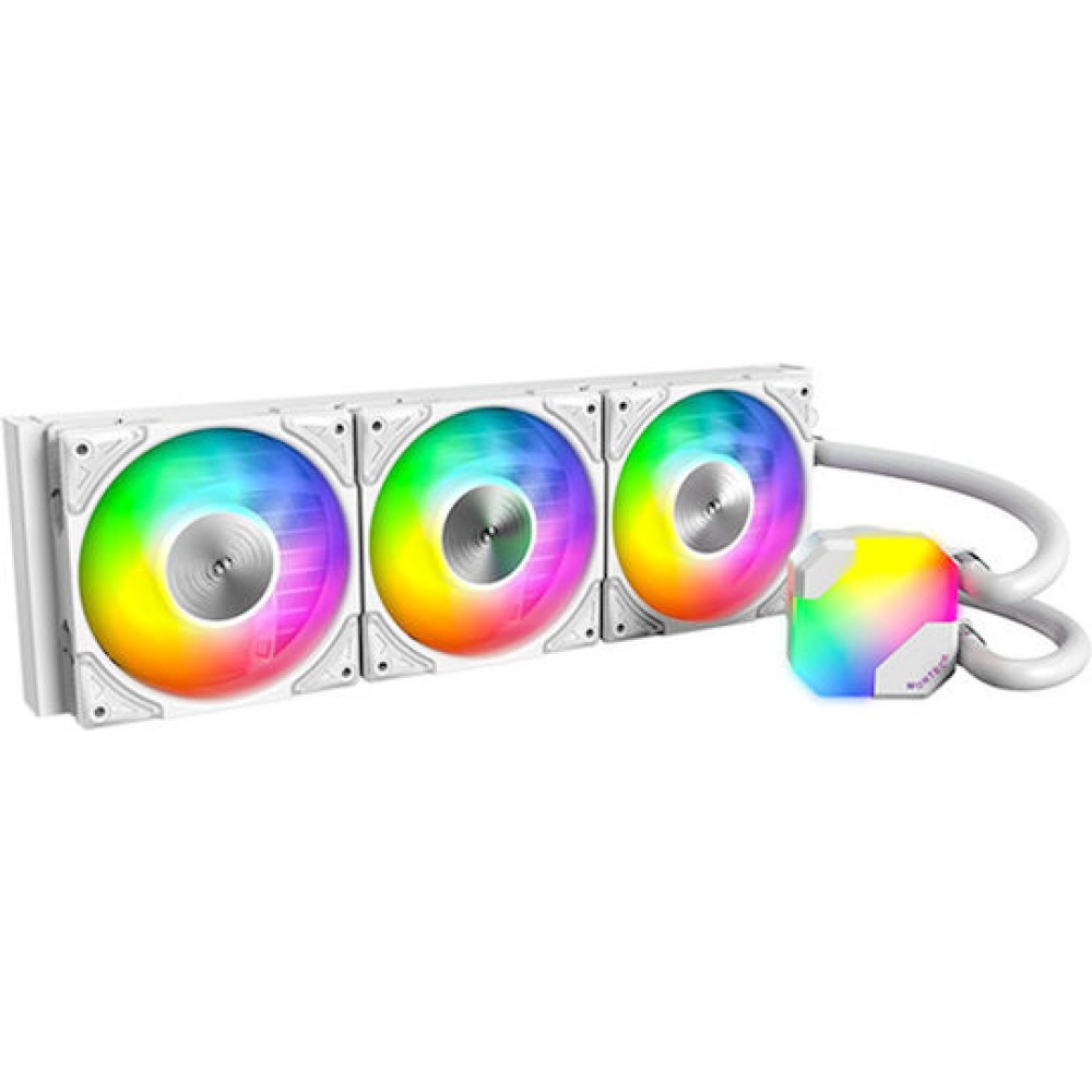 Montech HyperFlow Υδρόψυξη Επεξεργαστή Τριπλού Ανεμιστήρα 120mm για Socket AM4/AM5/1700/1200/115x με ARGB Φωτισμό Λευκή