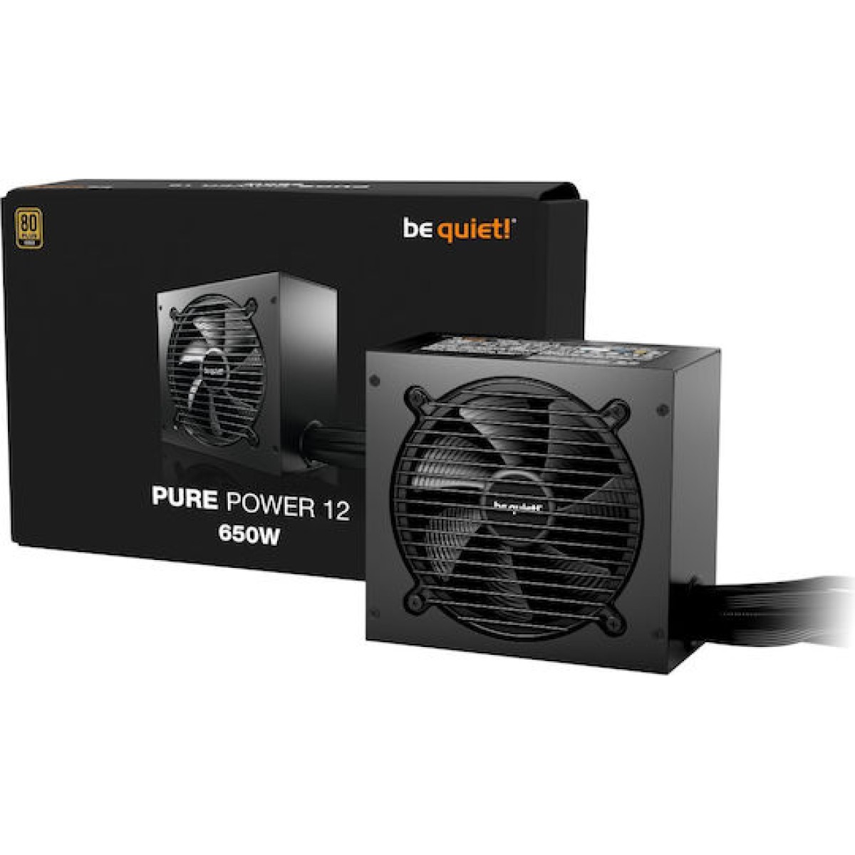 Be Quiet Pure Power 12 650W Μαύρο Τροφοδοτικό Υπολογιστή Full Wired 80 Plus Gold