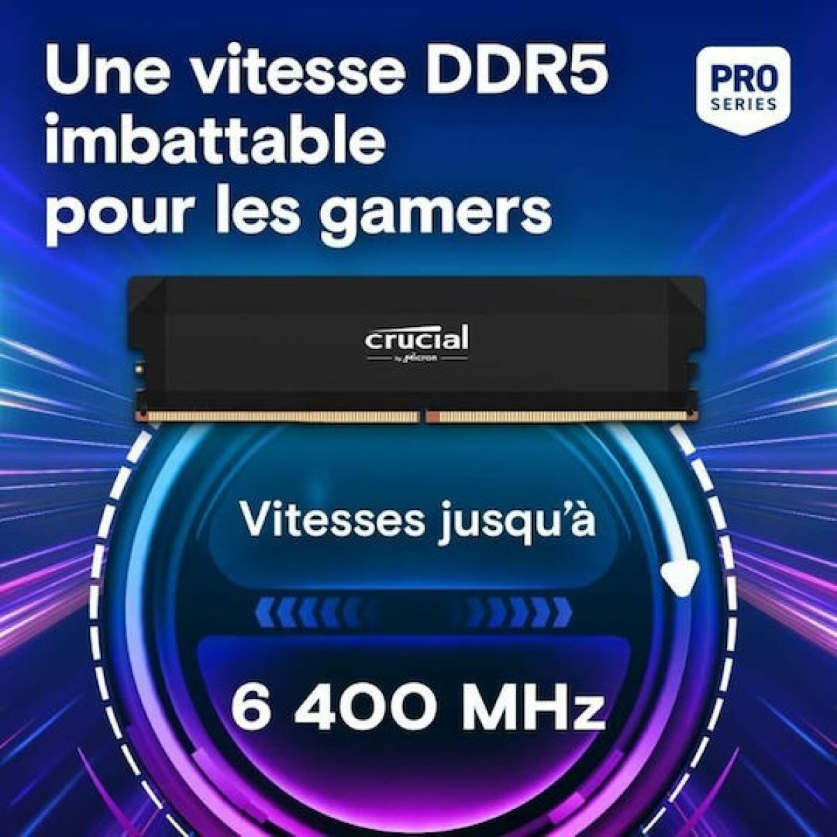Crucial Pro DDR5 32GB RAM με 2x16GB Modules και Ταχύτητα 6400 για Desktop
