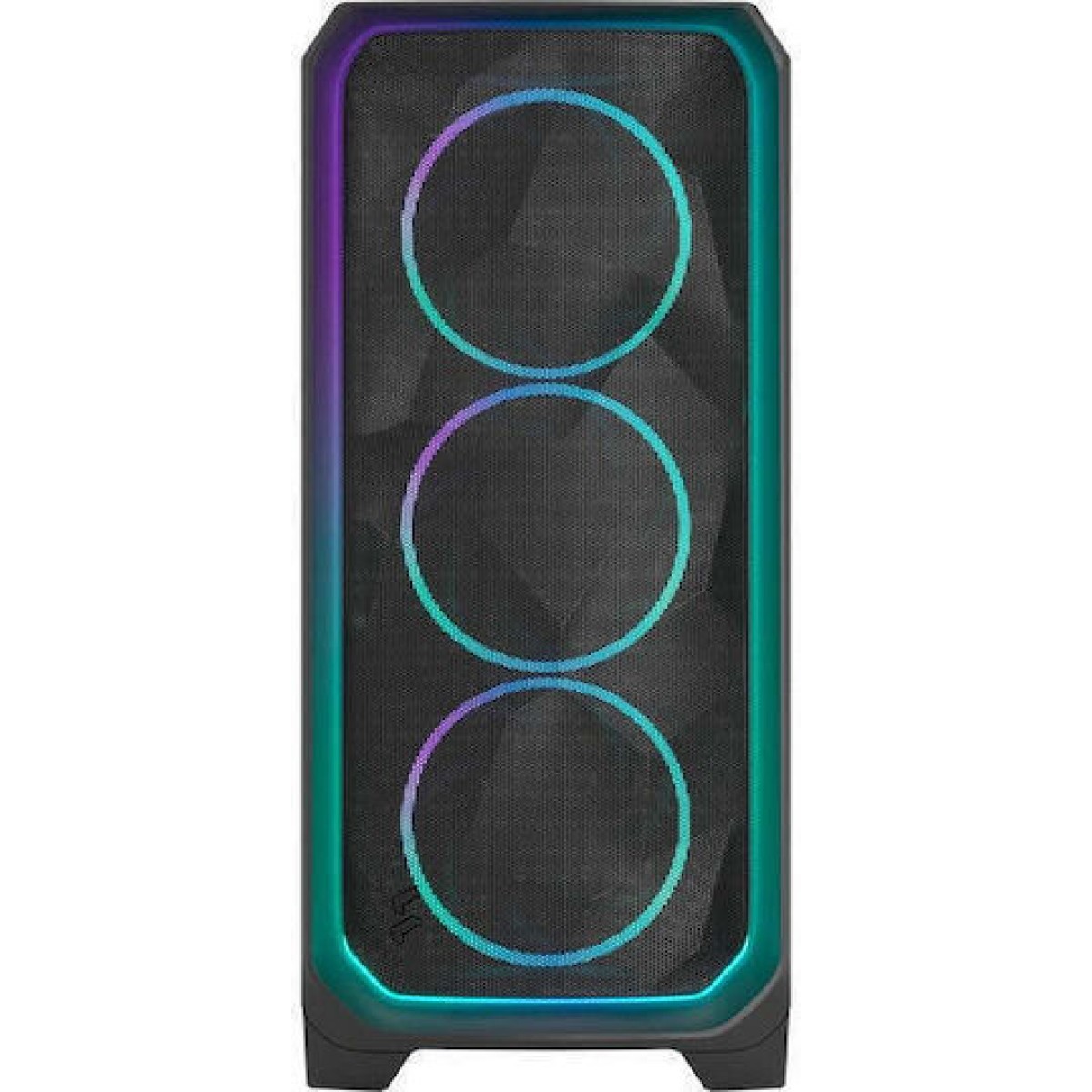 Fractal Design Meshify 3 Ambience Pro RGB Light Tint Gaming Midi Tower Κουτί Υπολογιστή με Πλαϊνό Παράθυρο Μαύρο