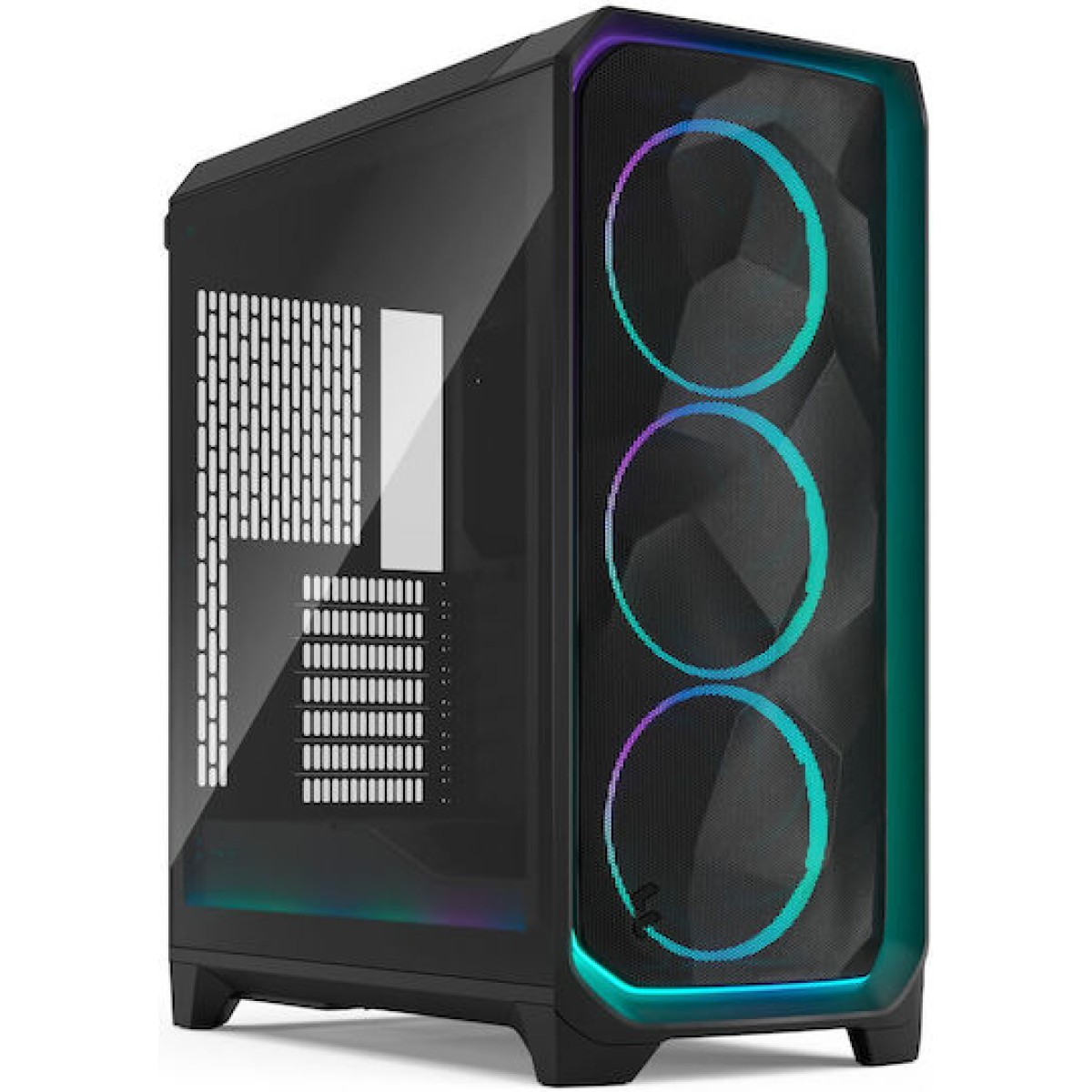 Fractal Design Meshify 3 Ambience Pro RGB Light Tint Gaming Midi Tower Κουτί Υπολογιστή με Πλαϊνό Παράθυρο Μαύρο