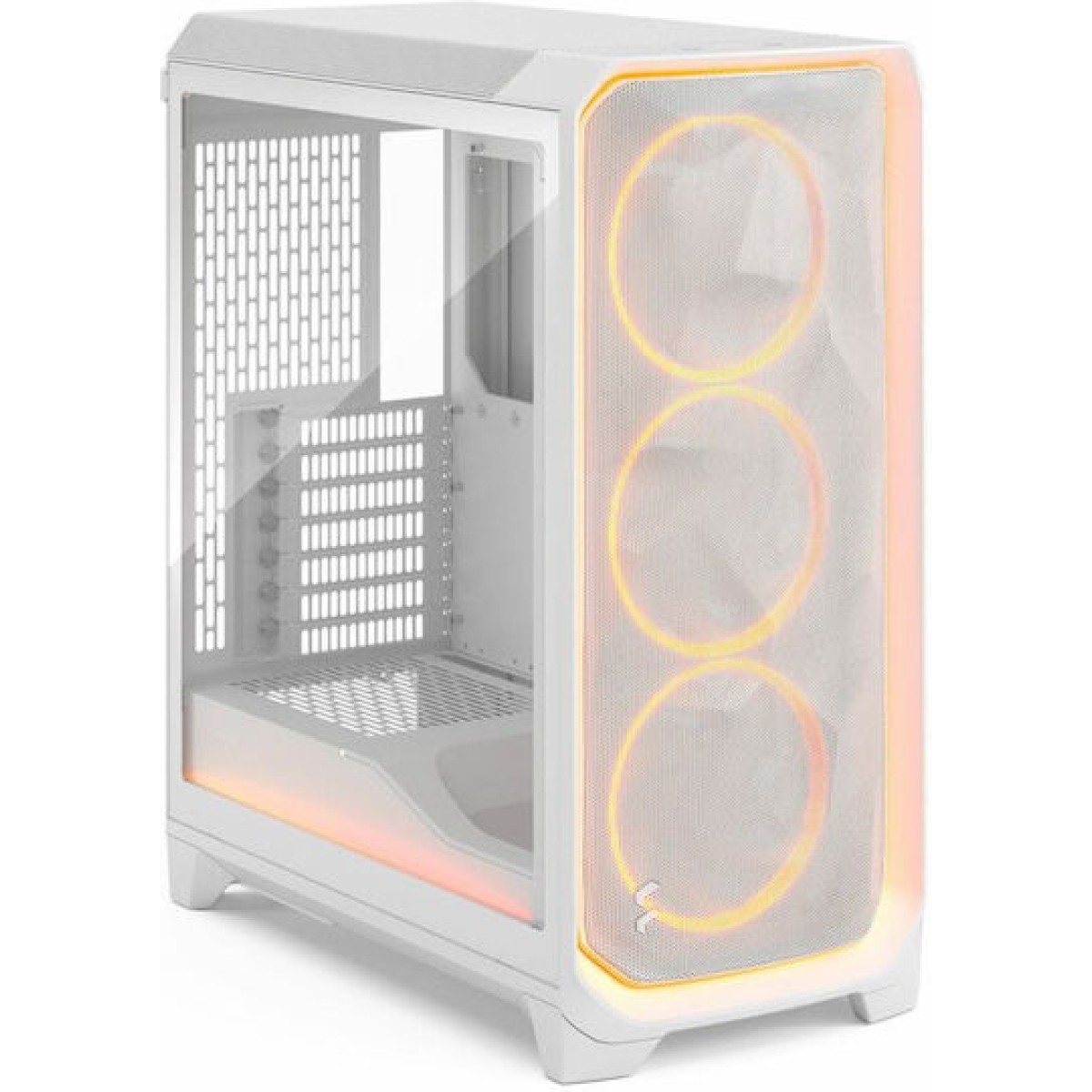 Fractal Design Ambience Pro RGB White TG Clear Tint Gaming Midi Tower Κουτί Υπολογιστή με Πλαϊνό Παράθυρο Λευκό