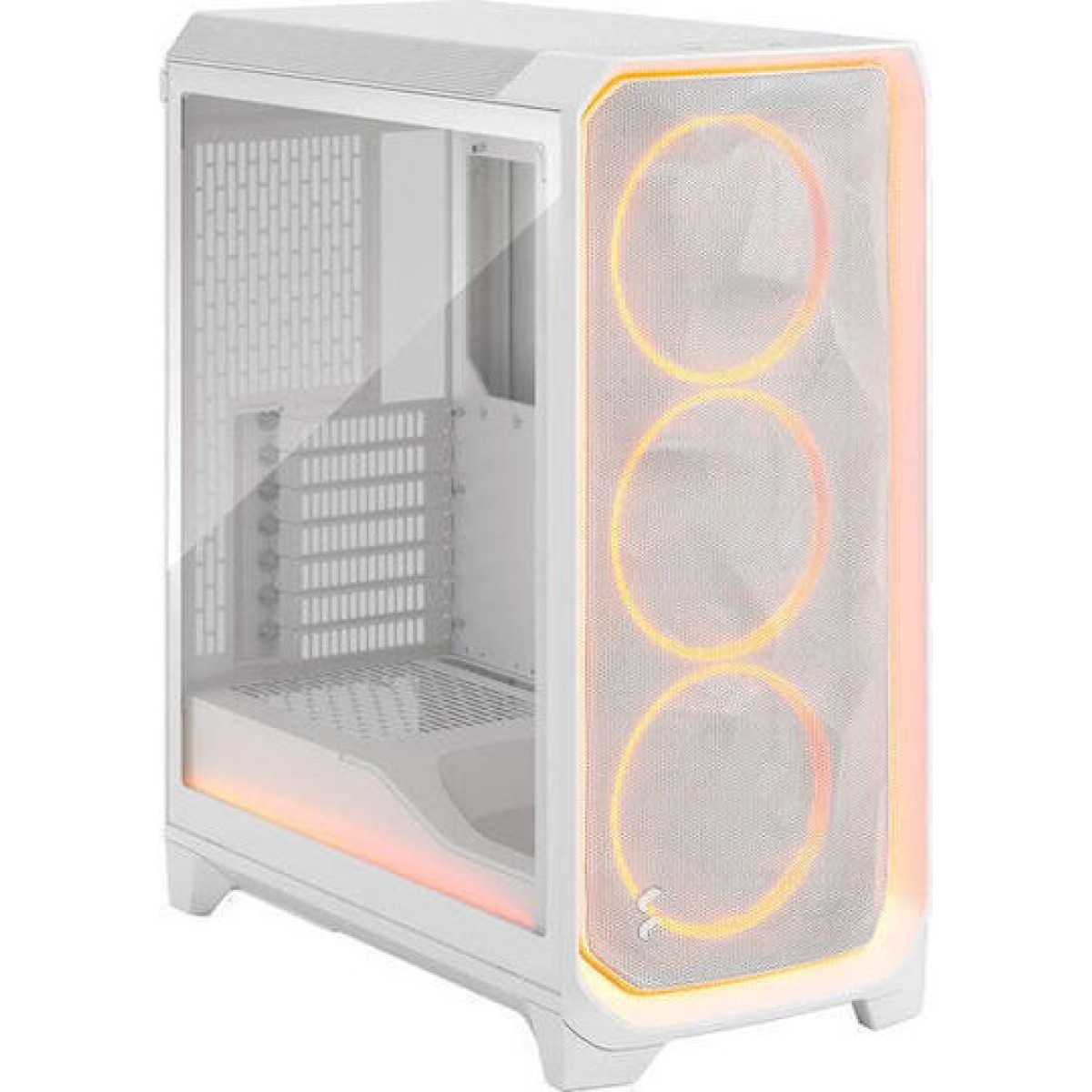 Fractal Design Ambience Pro RGB White TG Clear Tint Gaming Midi Tower Κουτί Υπολογιστή με Πλαϊνό Παράθυρο Λευκό