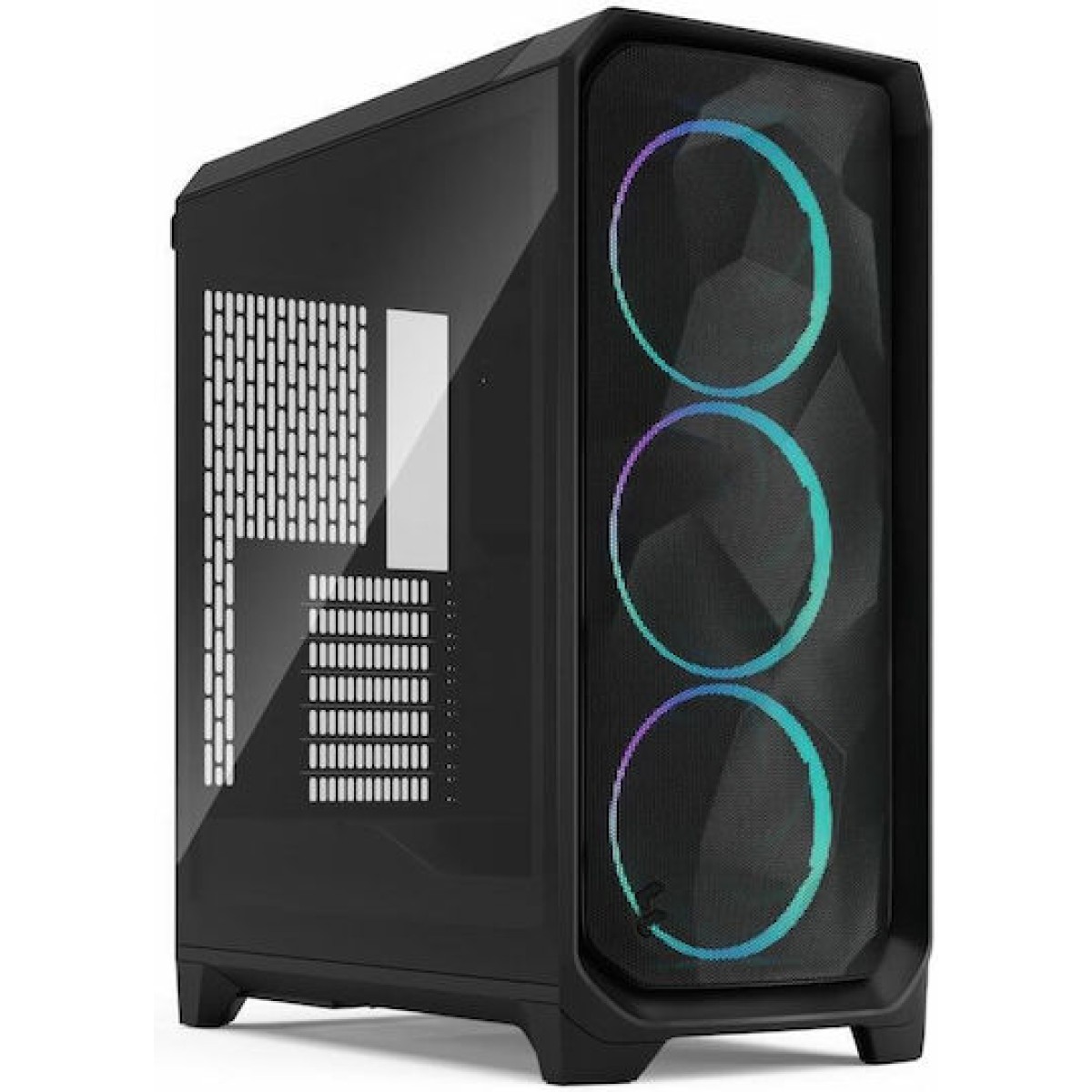 Fractal Design Meshify 3 RGB TG Light Tint Gaming Midi Tower Κουτί Υπολογιστή με Πλαϊνό Παράθυρο Μαύρο