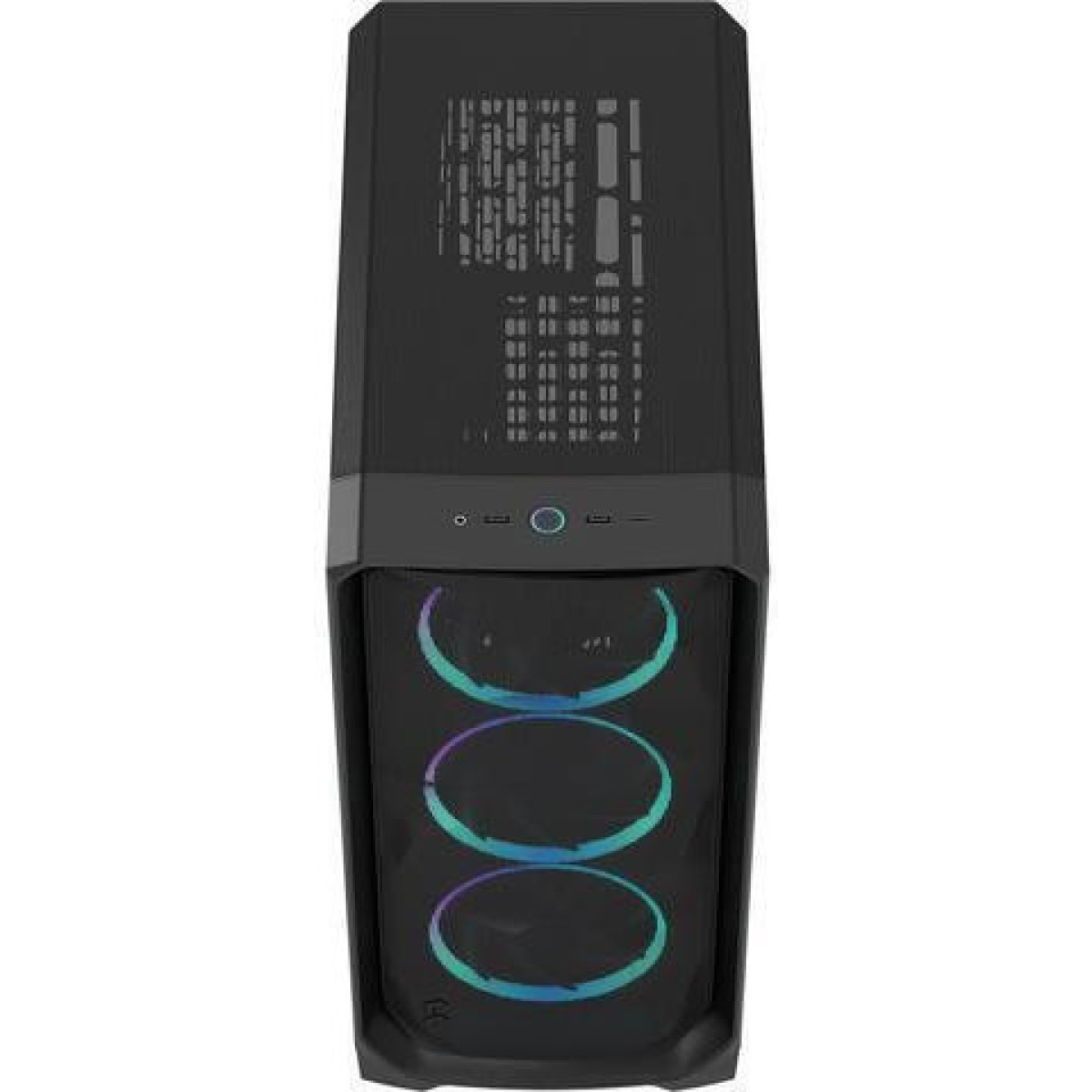 Fractal Design Meshify 3 RGB TG Light Tint Gaming Midi Tower Κουτί Υπολογιστή με Πλαϊνό Παράθυρο Μαύρο