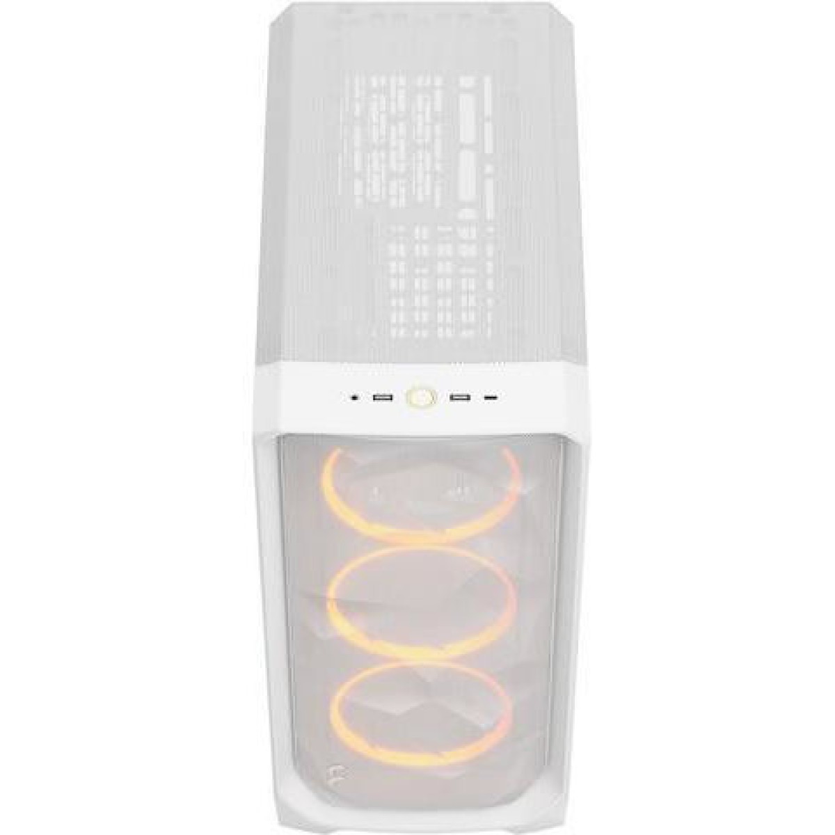 Fractal Design Meshify 3 RGB TG Clear Tint Gaming Midi Tower Κουτί Υπολογιστή με Πλαϊνό Παράθυρο Λευκό