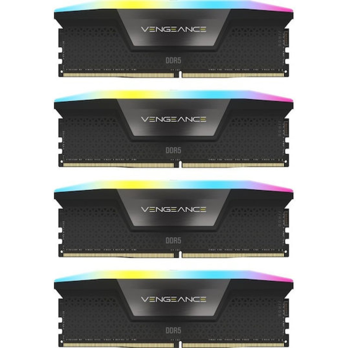 Corsair Vengeance RGB DDR5 96GB RAM με 4x24GB Modules και Ταχύτητα 6000 για Desktop
